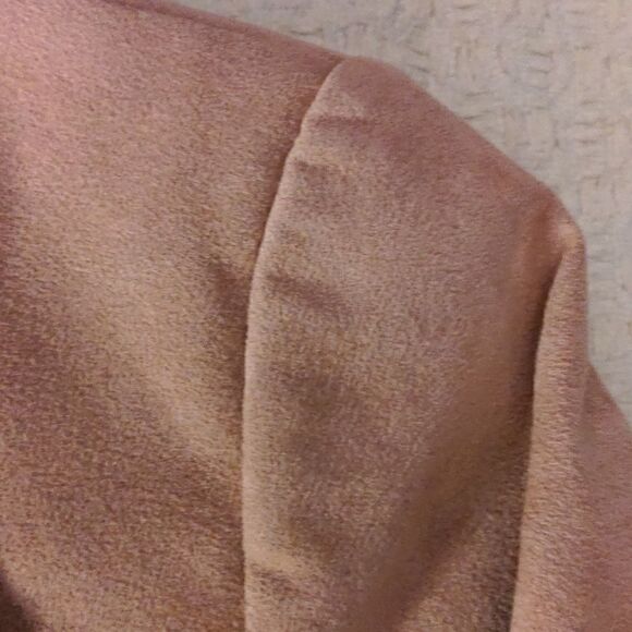 Samuel‎ Robert Vintage pink suede skirt suit set size 12 - Picture 3 of 13